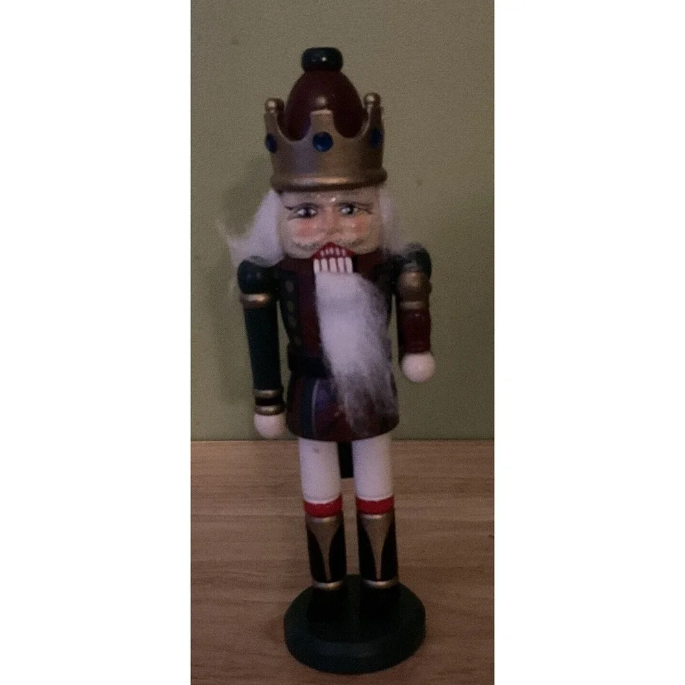 Set Of‎ 3, 10 In Nutcrackers, Red, Green, Light Blue, Drum And Staffs
